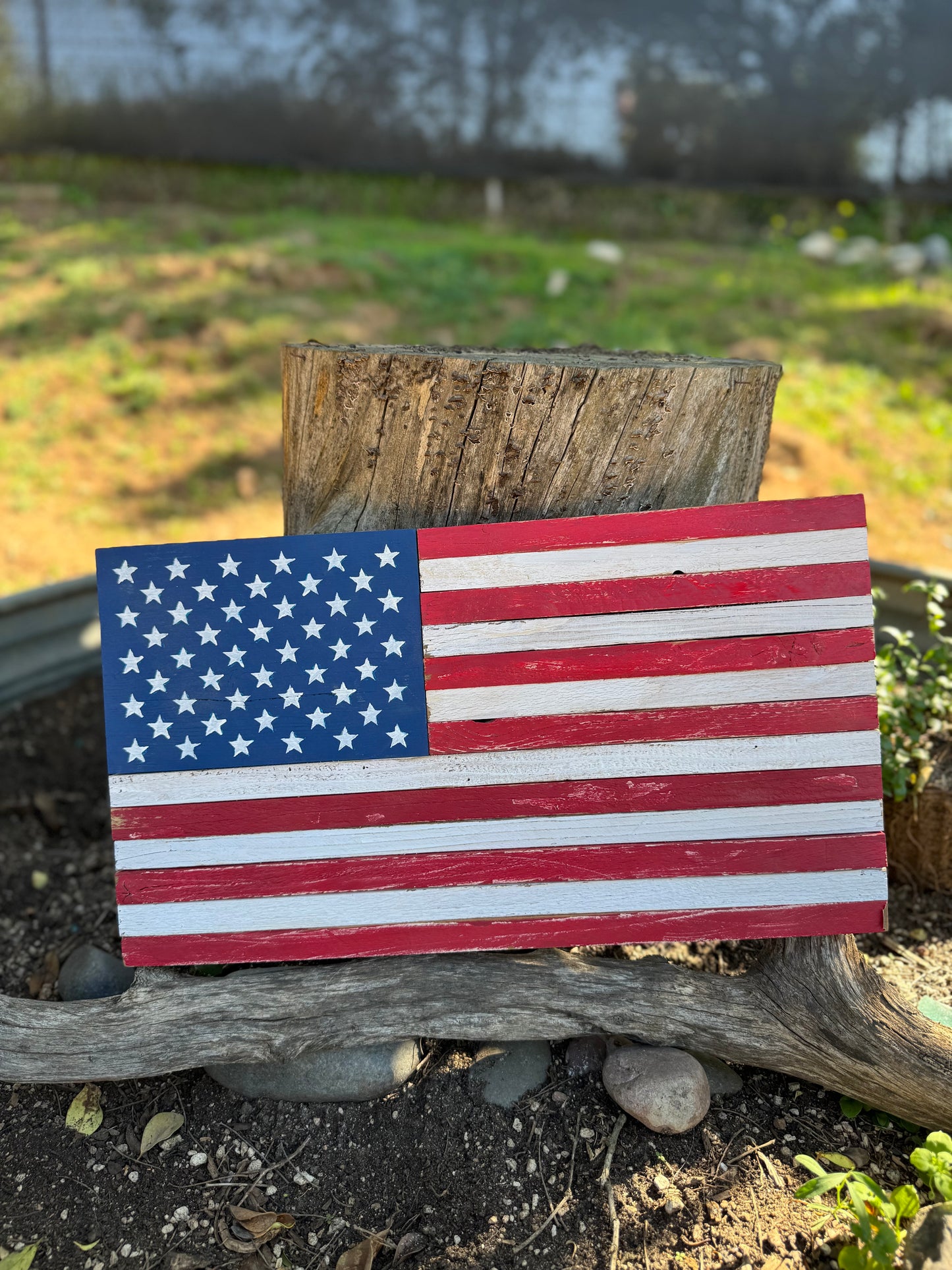 American Flag Unframed 19.75" X 11"
