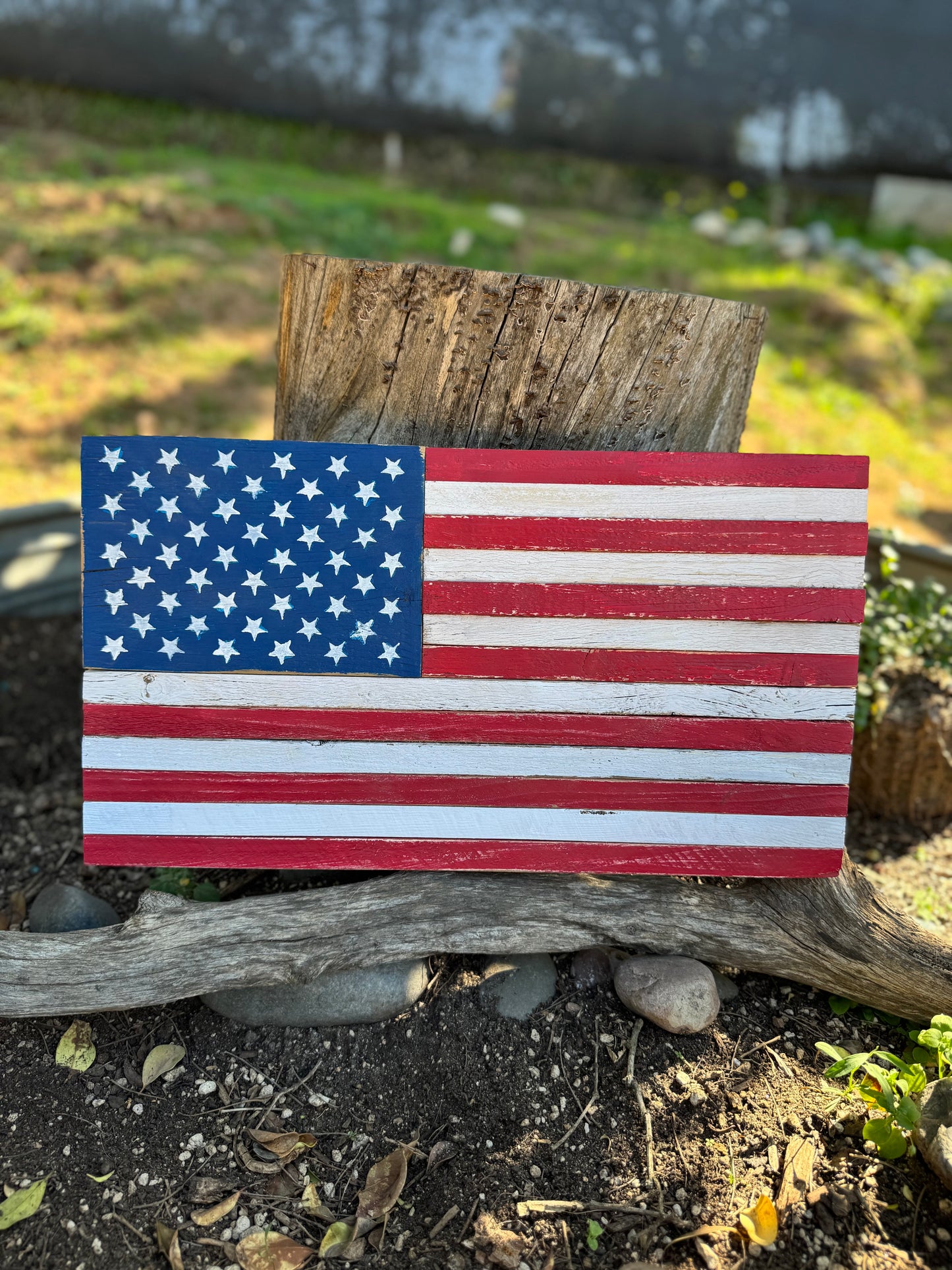 American Flag Unframed 19.75" X 11"
