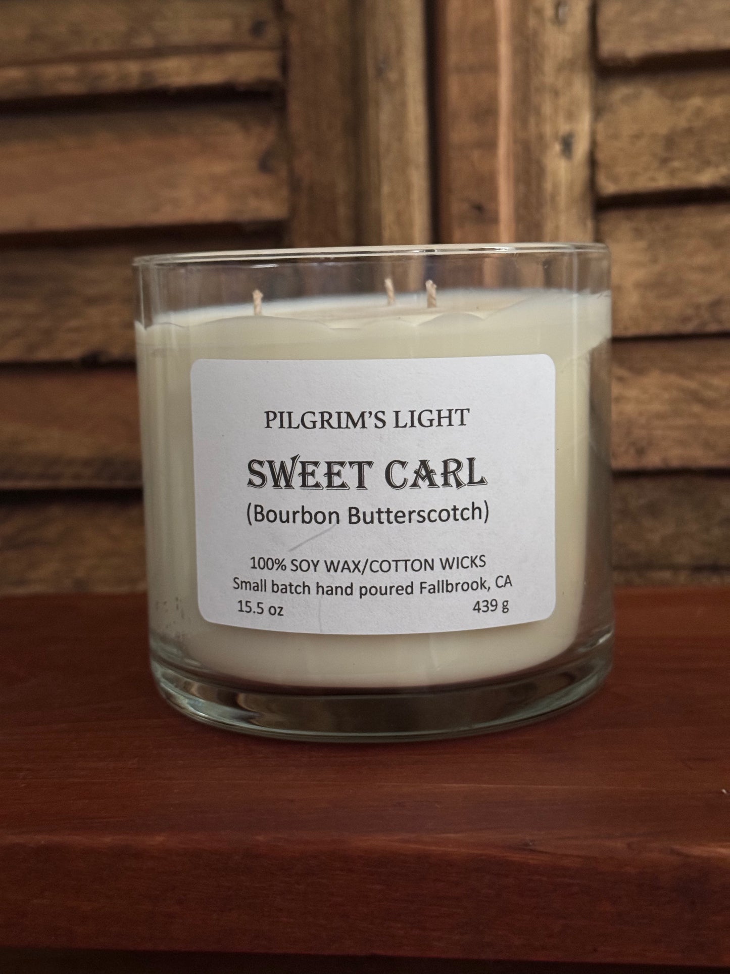 Sweet Carl (Bourbon Butterscotch) 3 wick